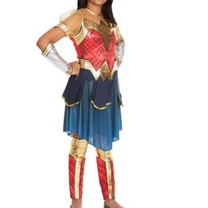 BRAND NEW girl youth dc DC wonder woman halloween costume size L 12-14